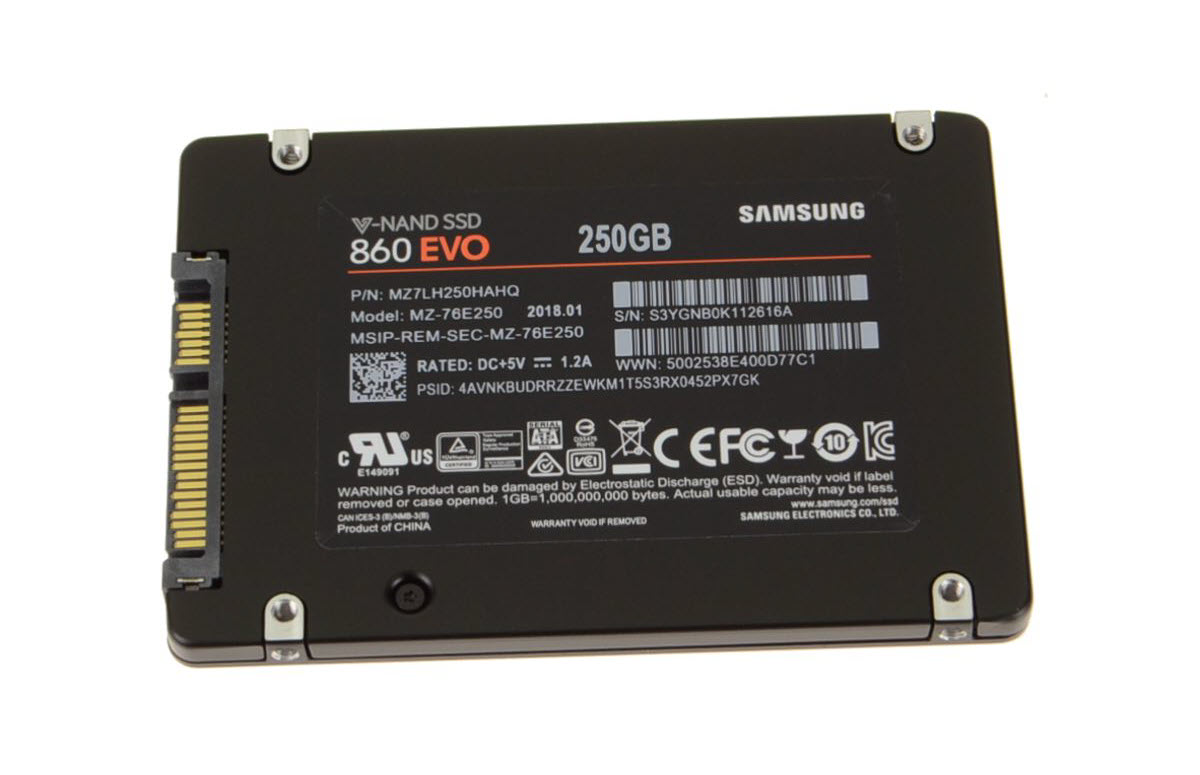 SSD Samsung 860 PRO 250GB 2.5 Inch SATA III