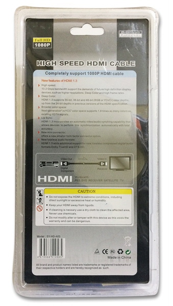HDMI 1.8m - Back