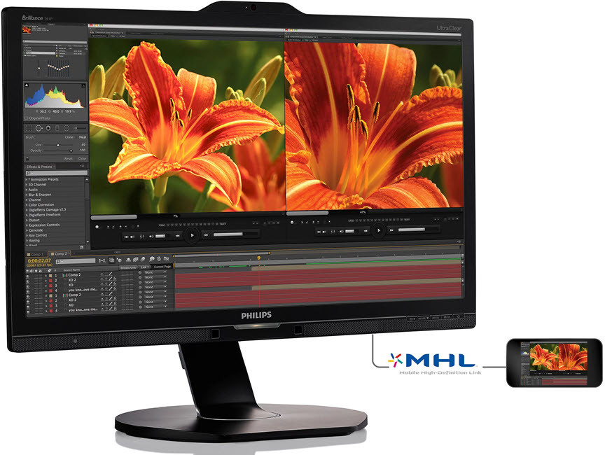 Brilliance LED-backlit LCD monitor 241P6QPJKEB