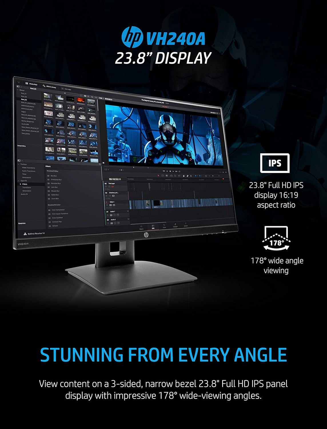 HP VH240A IPS Monitor
