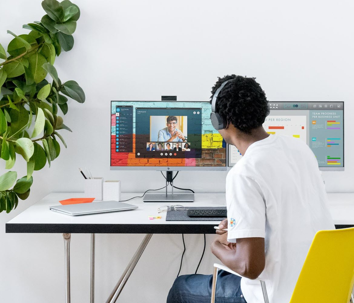 HP EliteDisplay E243d - Webcam Monitor
